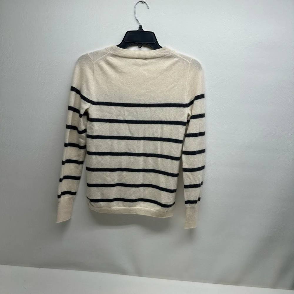 J. Crew | Cashmere Crewneck Sweater With Bow Stripes size S